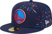 New Era Men's New Era  Navy Golden State Warriors Americana Fireworks 59FIFTY Fitted Hat