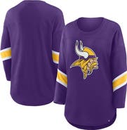 FANATICS Women's Fanatics Purple Minnesota Vikings Redzone 3/4-Sleeve T-Shirt