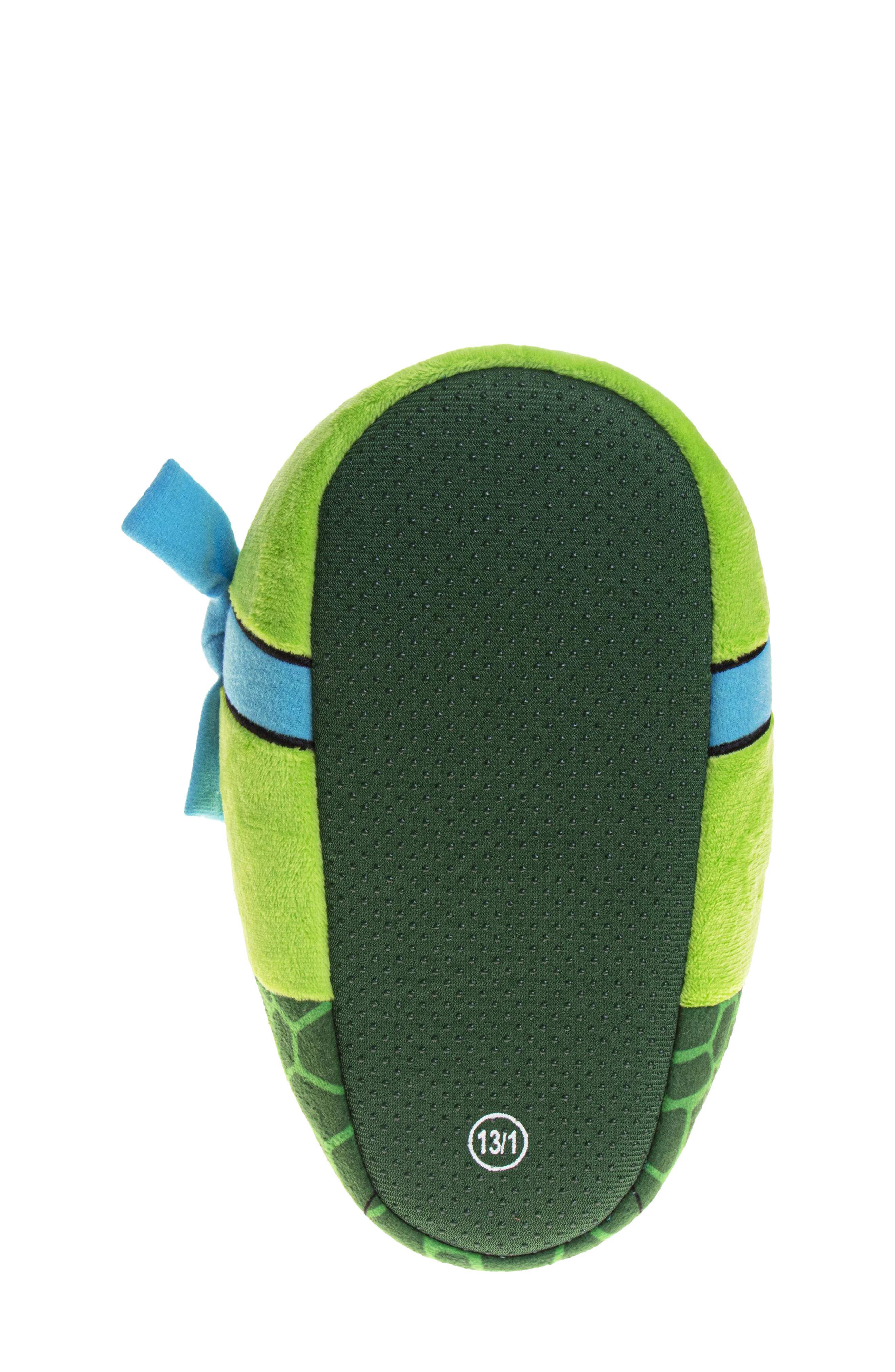 Kids' Nickelodeon Teenage Mutant Ninja Turtles Slipper, Alternate, color, GREEN