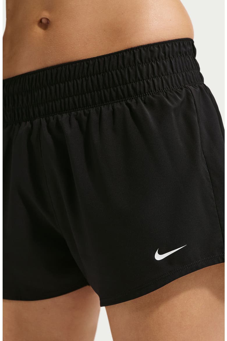 Dri-FIT Mid-Rise 3-Inch Brief-Lined Shorts, Alternate, color, BLACK/ WHITE