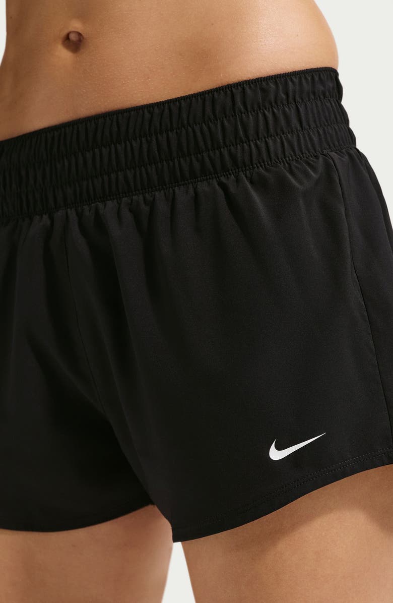 Nike Dri-FIT Mid-Rise 3-Inch Brief-Lined Shorts, Alternate, color, Black/ White