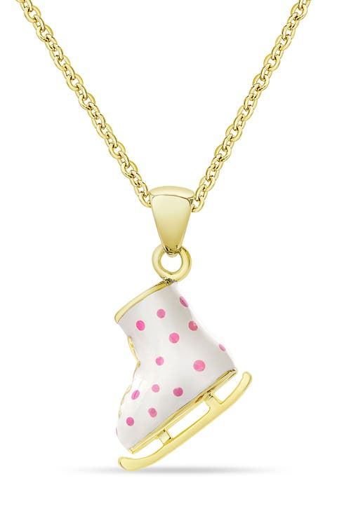 Kids' Ice Skate Pendant Necklace