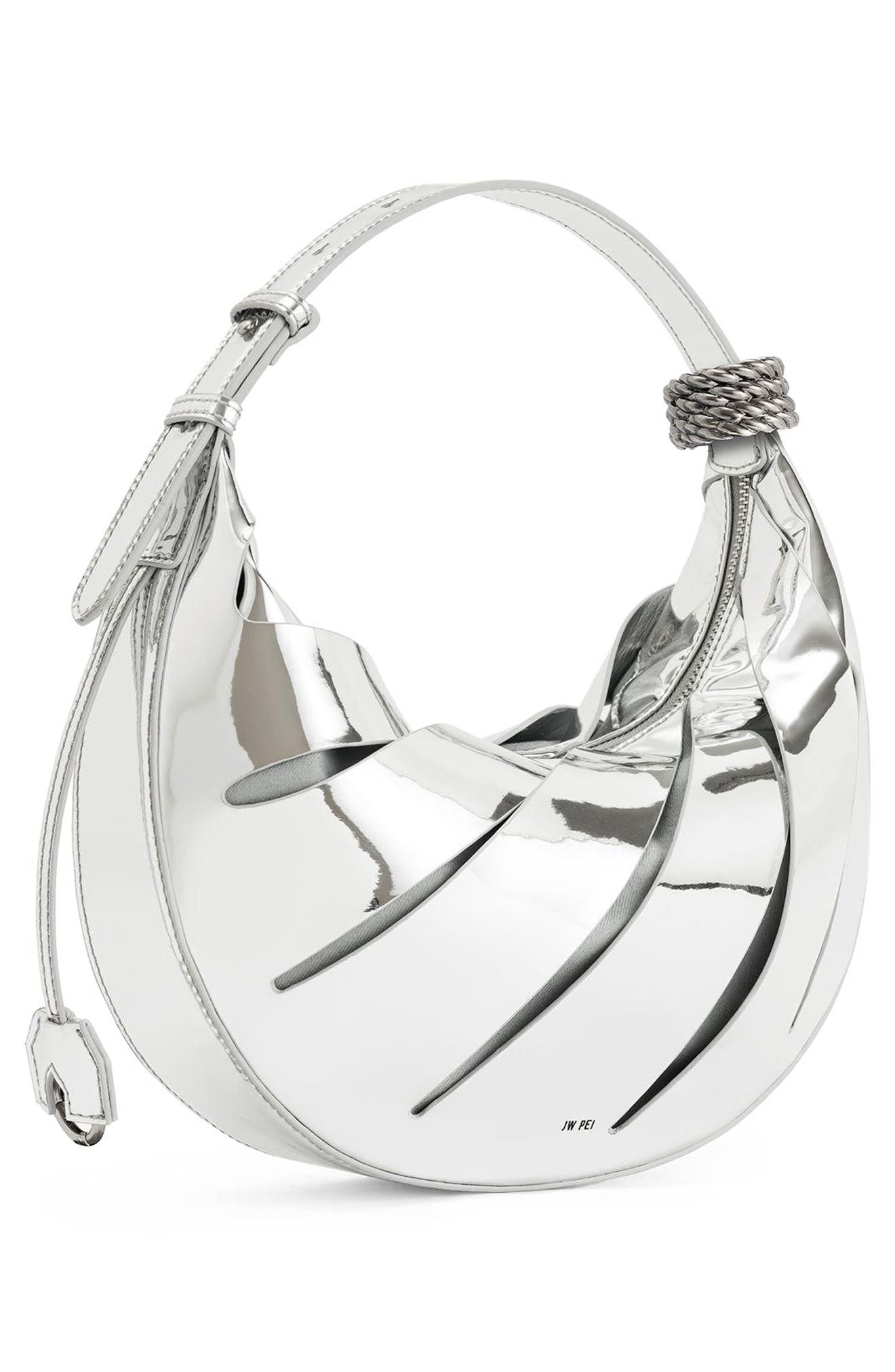 JW PEI Jana Hollow Out Faux Leather Shoulder Bag, Alternate, color, 