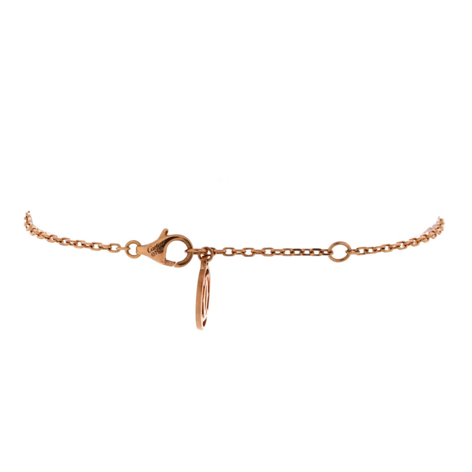 D'Amour Bracelet 18K Rose Gold with Pink Sapphire, Alternate, color, Metallic Gold