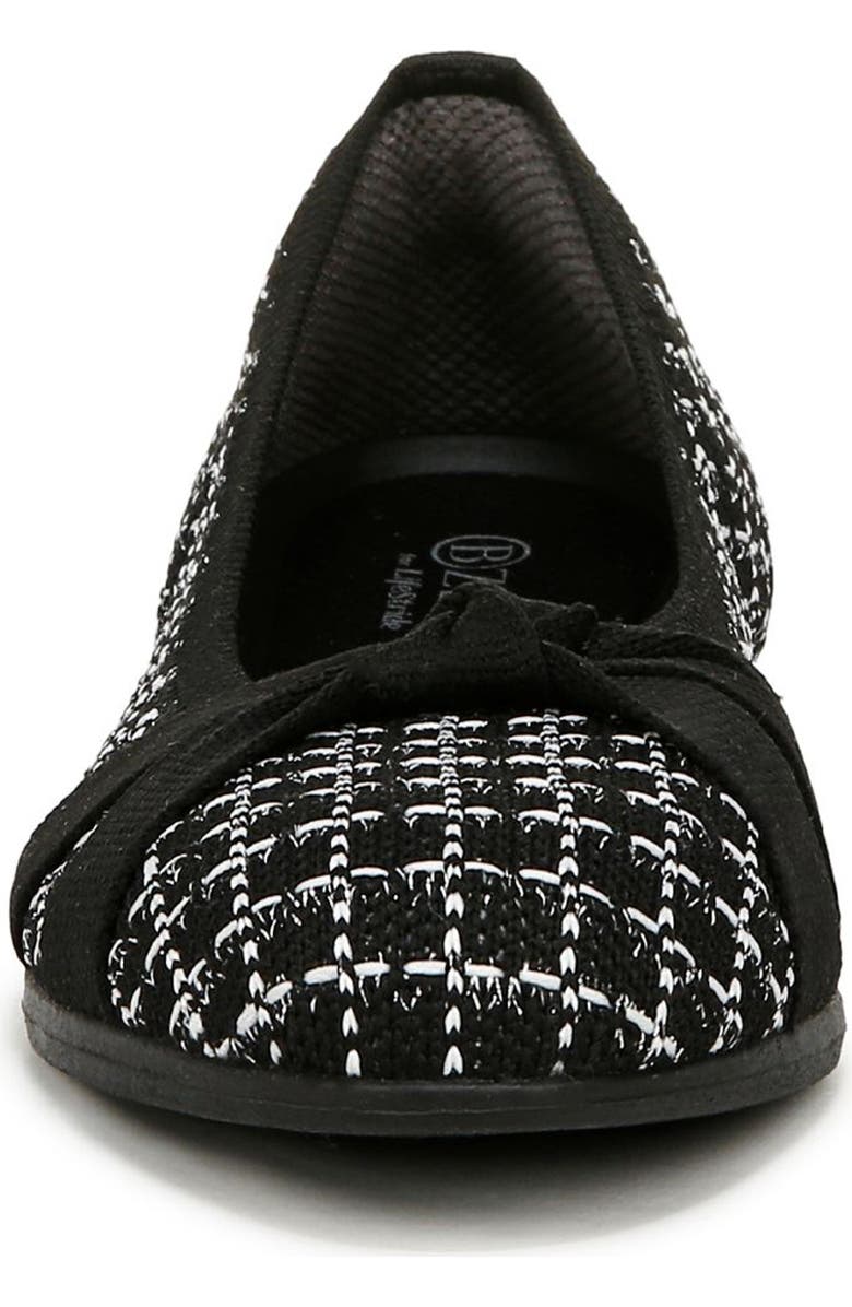 LifeStride Kissed Knit Ballet Flat, Alternate, color, Black/ Black