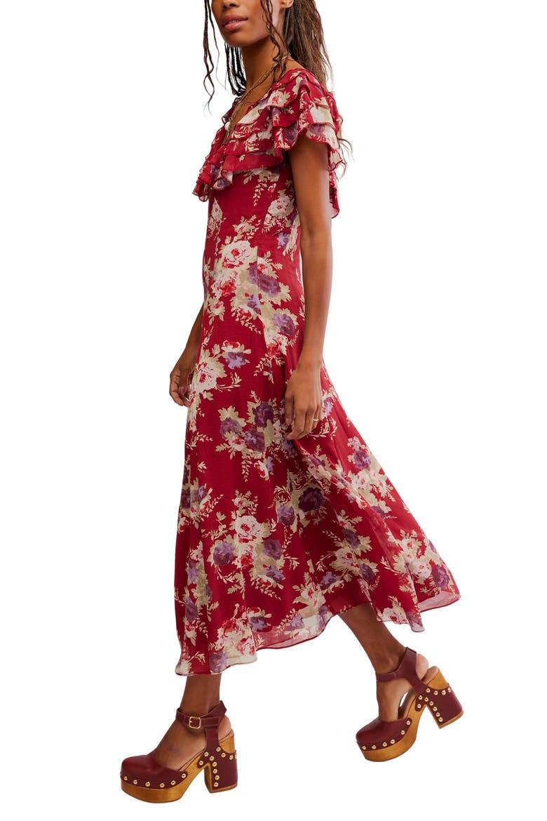 Intimately FP Forsythia Maxi Dress, Alternate, color, RICHEST RED COMBO