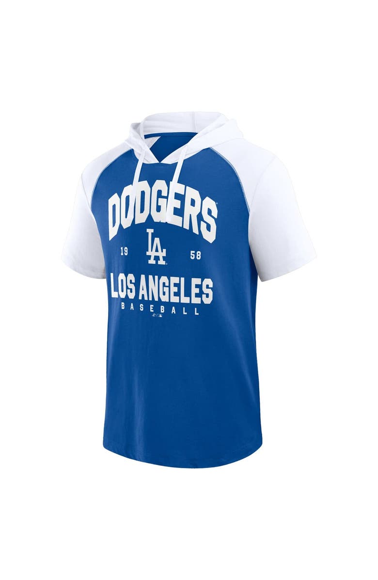PROFILE Men's Profile Royal Los Angeles Dodgers Big & Tall Short Sleeve Pullover Hoodie, Alternate, color,