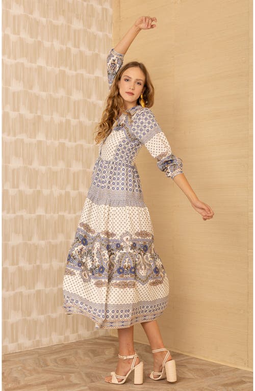 Hale Bob Zora Linen Maxi Dress In White
