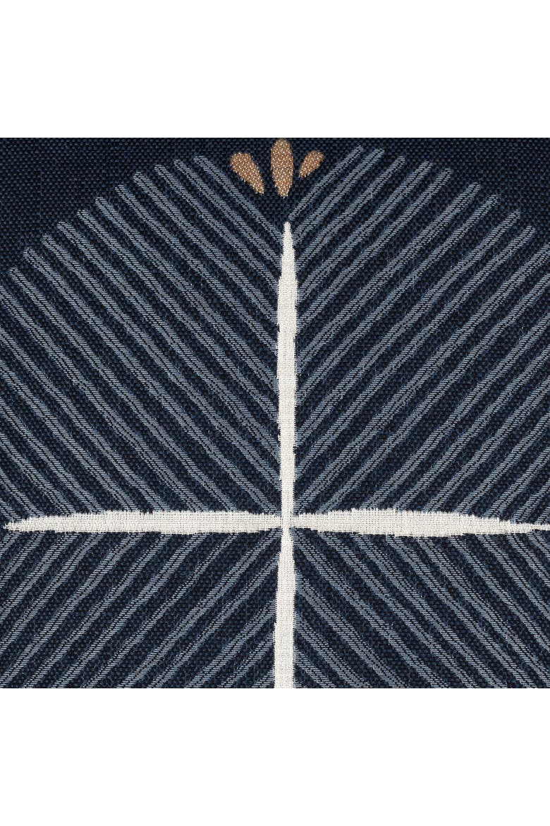 Direction Indigo Indoor & Outdoor Woven Accent Pillow, Alternate, color, Indigo