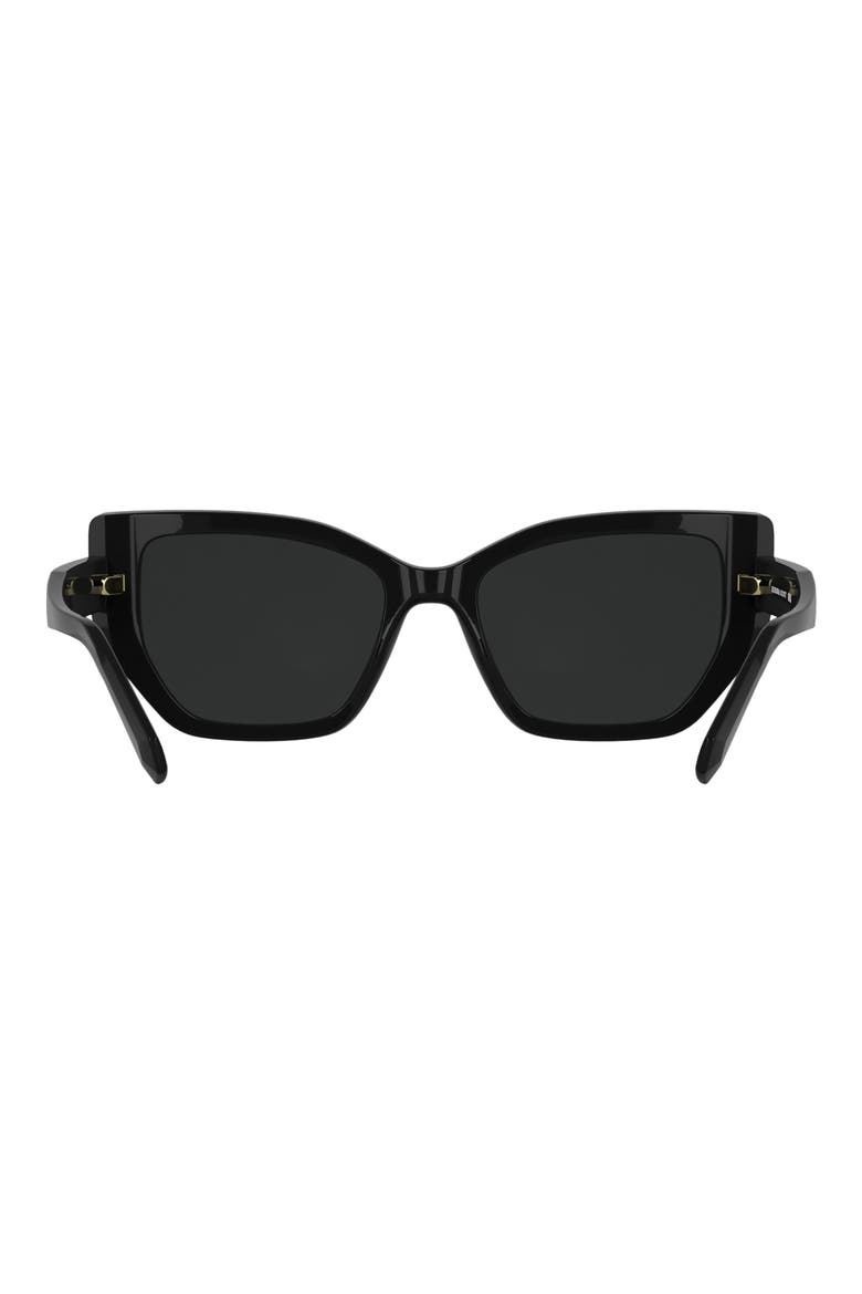 Dira 56mm Butterfly Sunglasses, Alternate, color, BLACK