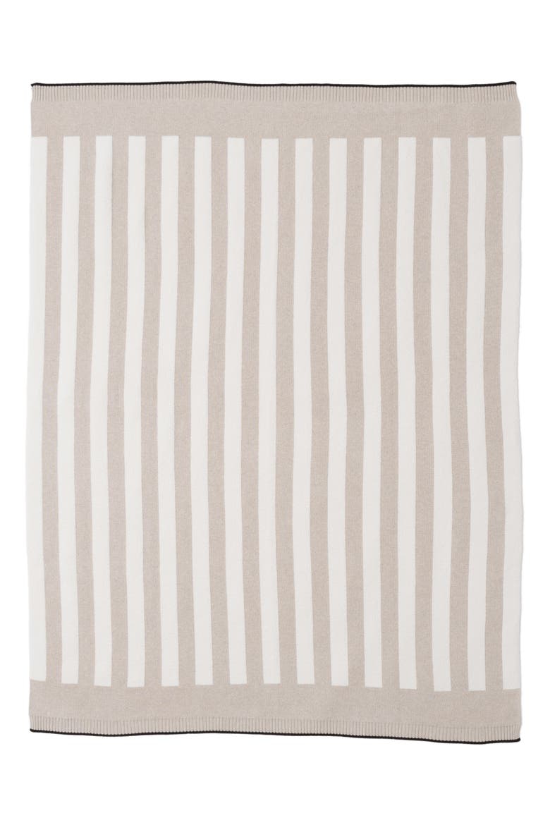 Cozychic® Stripe Throw Blanket, Alternate, color, OATMEAL/ CREAM