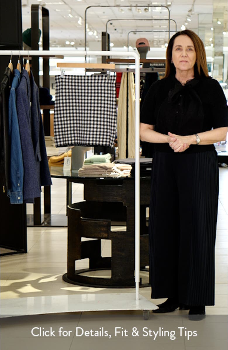 Gingham Jacquard Minskirt, sales video thumbnail