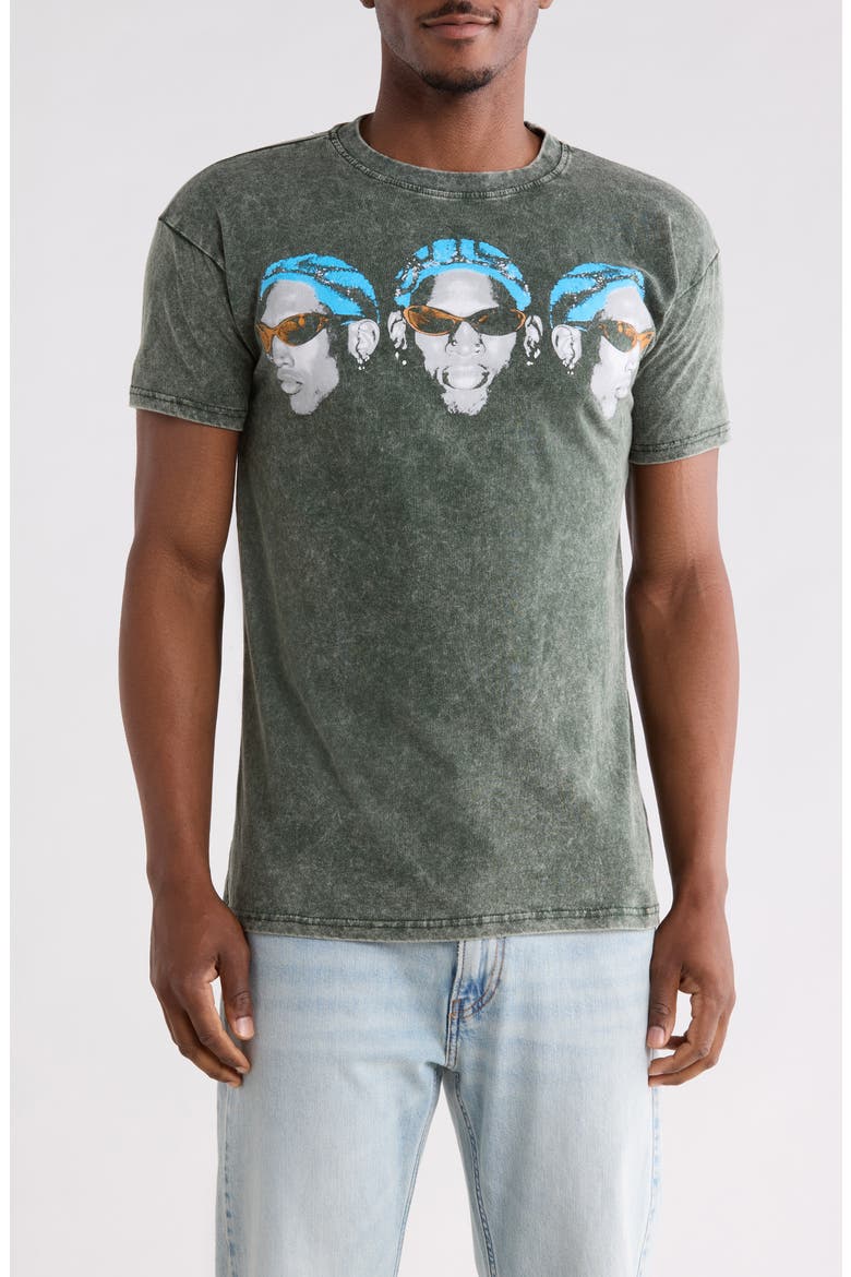 Rodman Heads Graphic Tee, Main, color, GREEN MINERAL