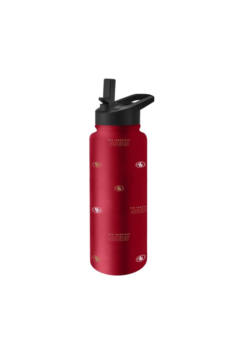San Francisco 49ers 34oz. Steep and Repeat Quencher Bottle, Main, color, Cardinal