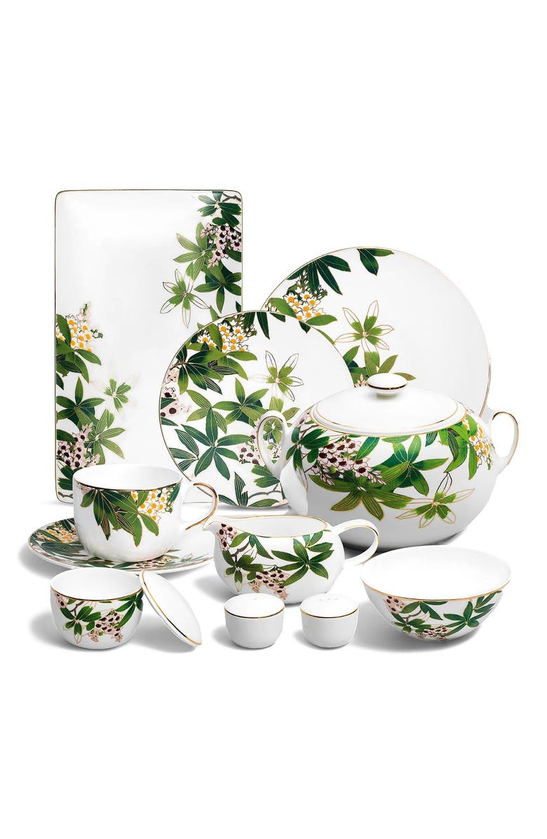 Togas Belize Rectangular dish, Alternate, color, White