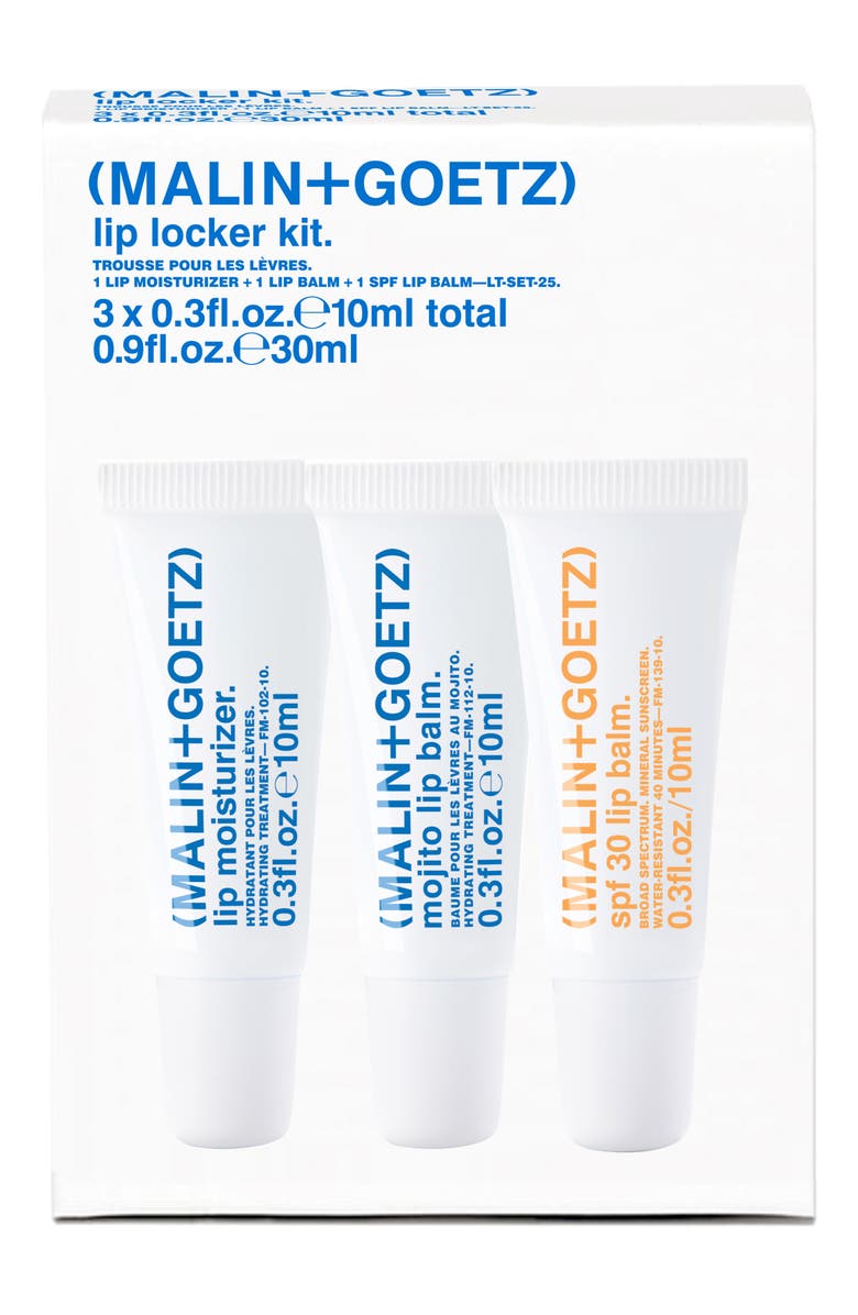 MALIN+GOETZ Lip Locker Kit $50 Value, Alternate, color, White