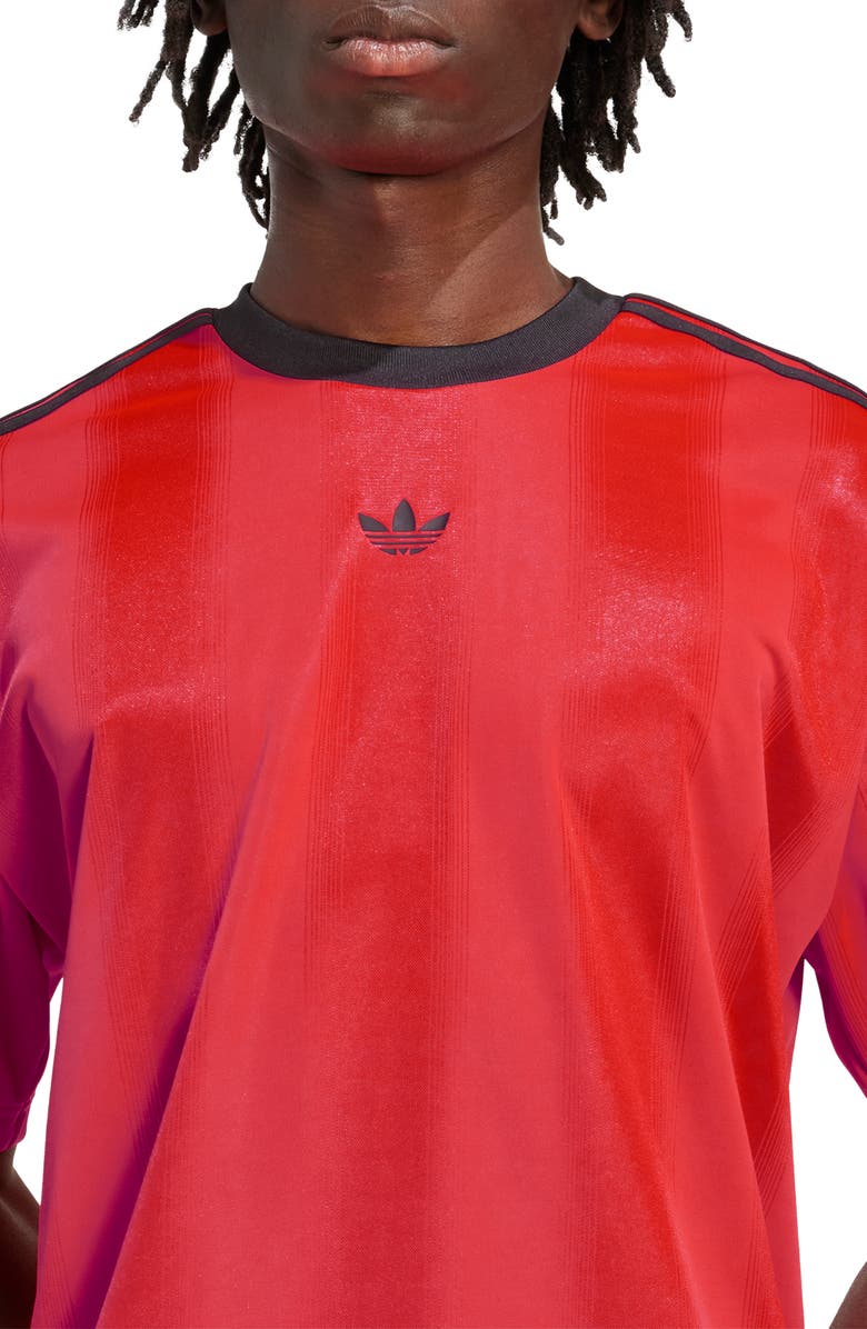 adidas 3-Stripes Jacquard Crewneck Jersey, Alternate, color, 
