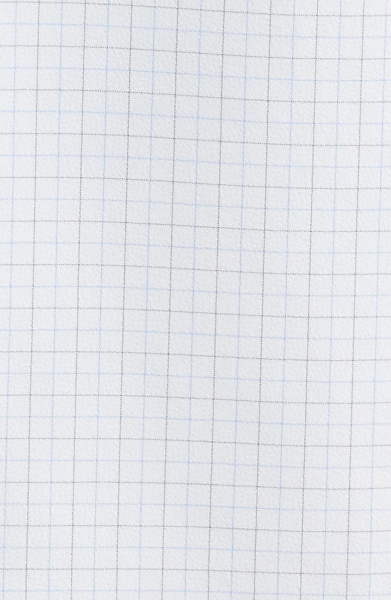 Mizzen+Main Leeward Trim Fit Microcheck No Tuck Button-Up Shirt, Alternate, color, White Connor Tattersall