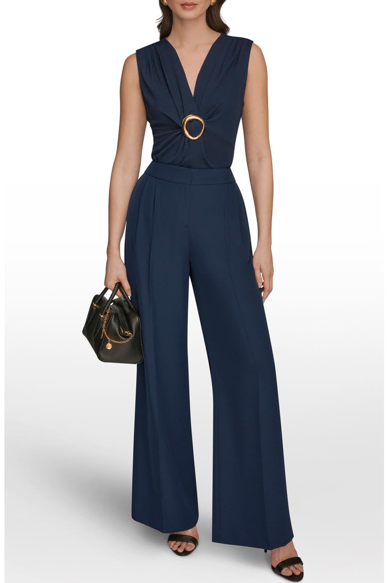 High Waist Wide Leg Pants, Alternate, color, NIGHTFALL