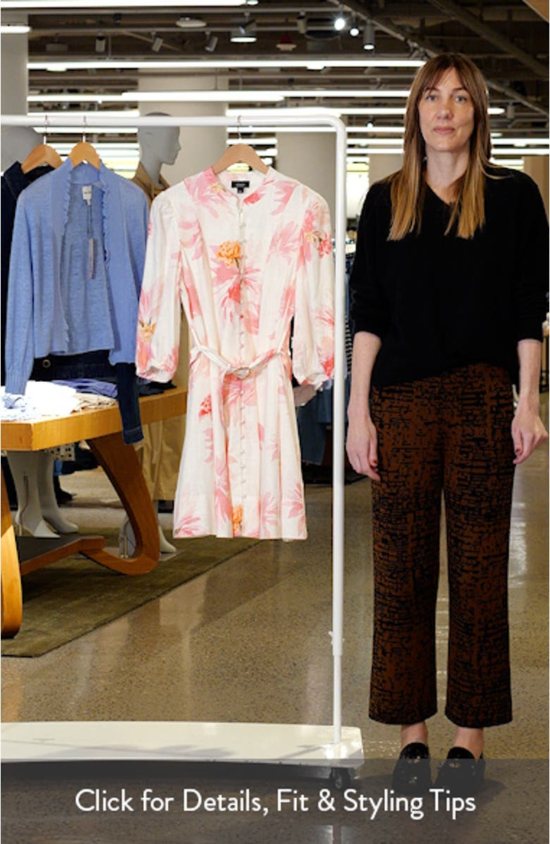 Floral Print Belted Dress, sales video thumbnail