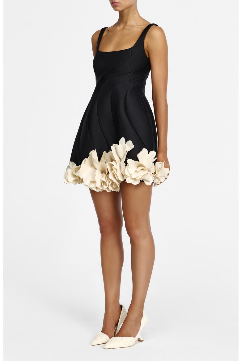 Winchester Minidress, Alternate, color, BLACK & BUTTERCREAM
