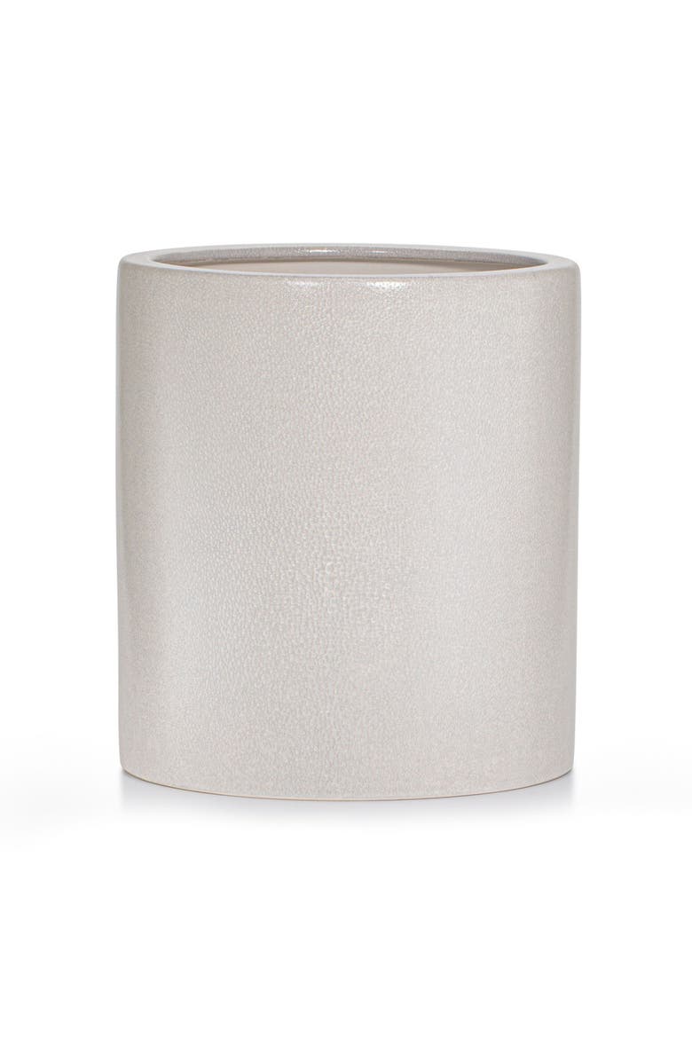 Galuchat Waste Basket, Main, color, BEIGE
