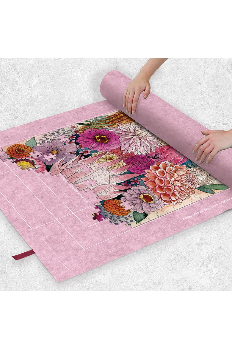 Jigsaw Felt Roll, Portable Puzzle Storage Accessory, Alternate, color, Multicolored