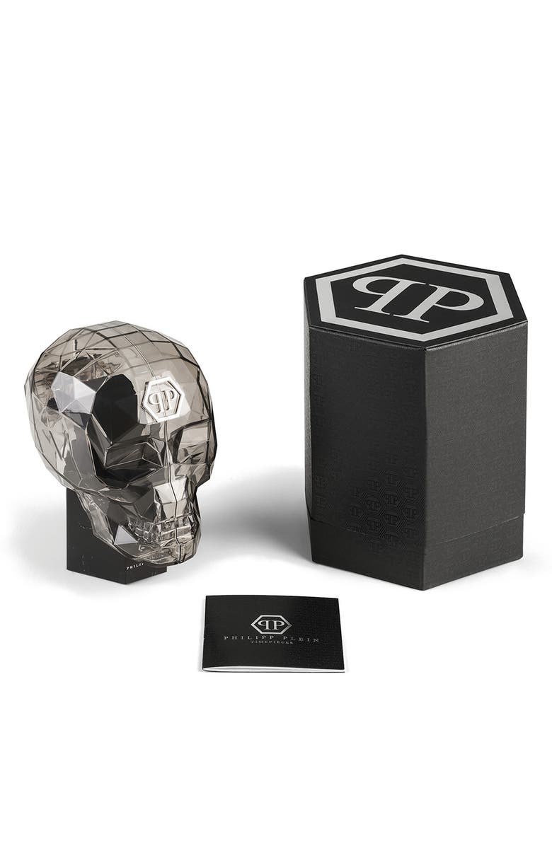 PHILIPP PLEIN The $keleton Silicone Strap Watch, 38mm, Alternate, color, Transparent Bio Nylon