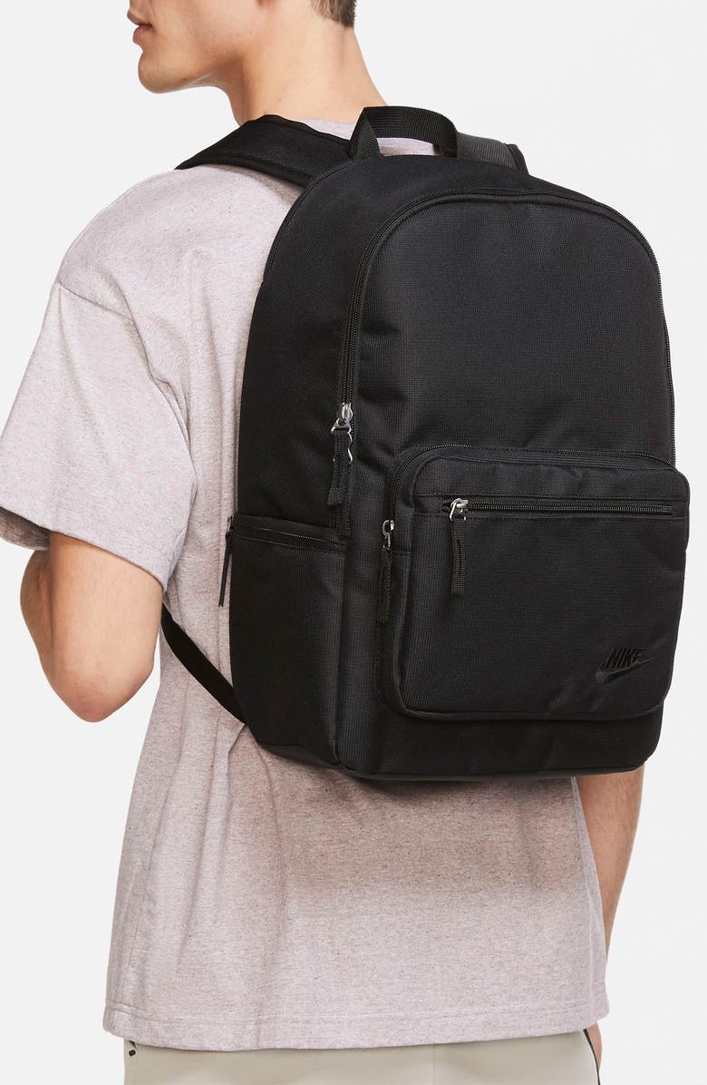 Nike Heritage Eugene Backpack, Alternate, color, Black/ Black/ Black