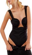 Free People Double Take Ruched Bodysuit
