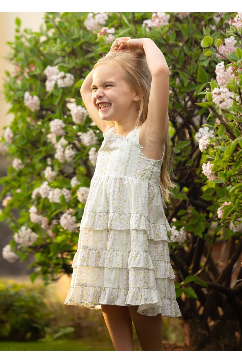 Graceful Garden Sleeveless Floral Dress, Alternate, color, Purple