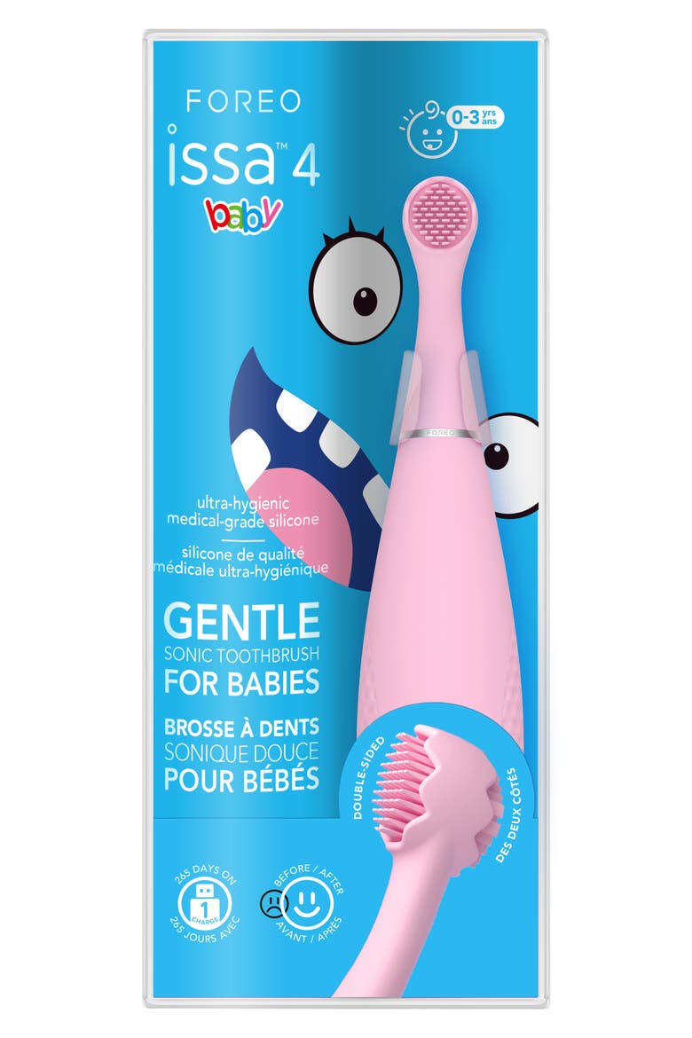 ISSA 4 Smile Baby Toothbrush, Alternate, color, PEARL PINK
