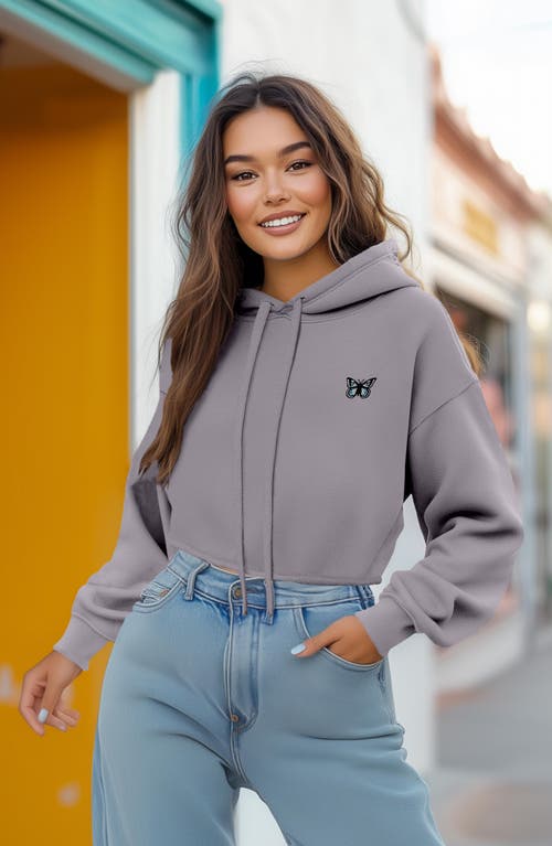DALIX DALIX BUTTERFLY CROPPED HOODIE 