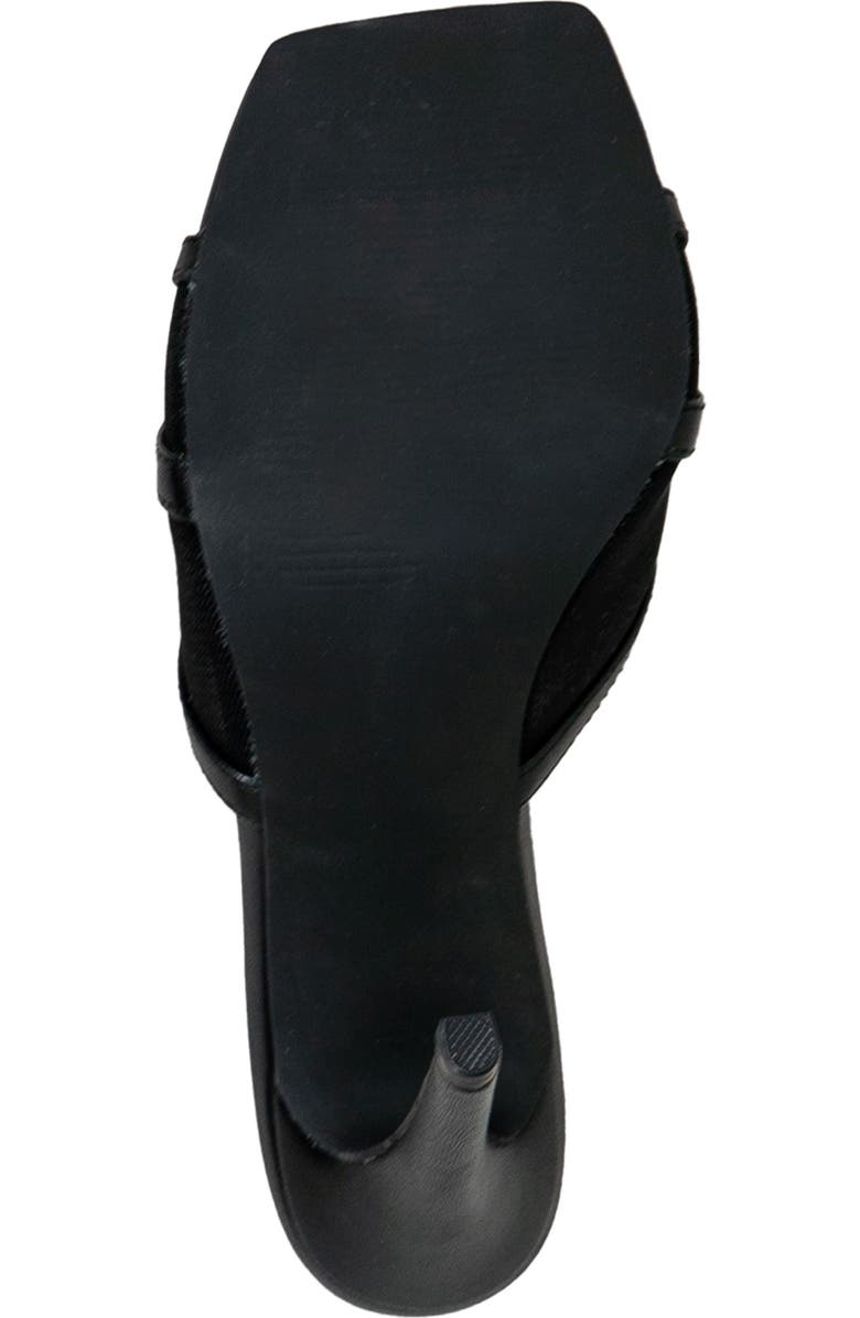 CHASE AND CHLOE Mesh Mule Stiletto Sandal, Alternate, color, Black