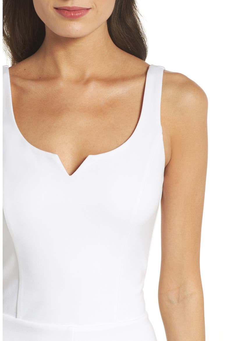 Rose All Day Ponte Sheath Dress, Alternate, color, WHITE
