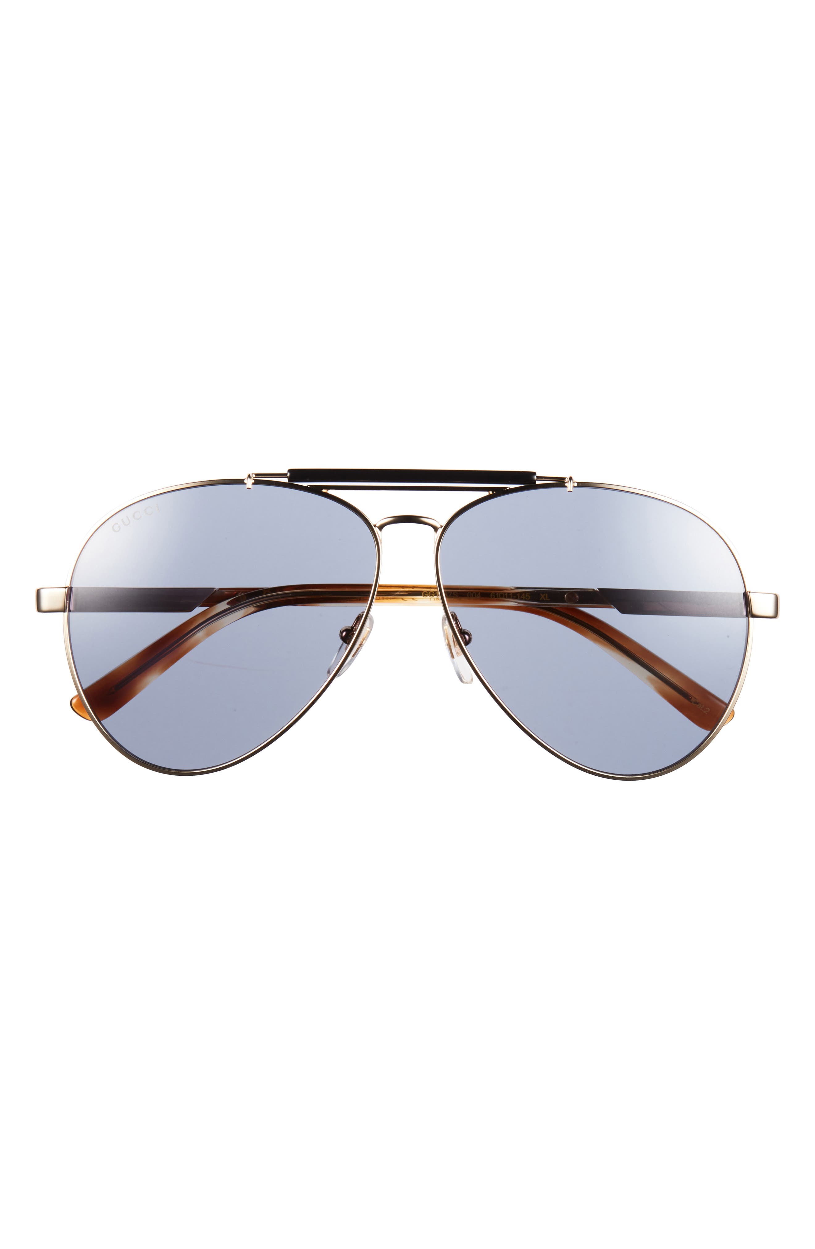 Gucci 61mm Polarized Aviator Sunglasses