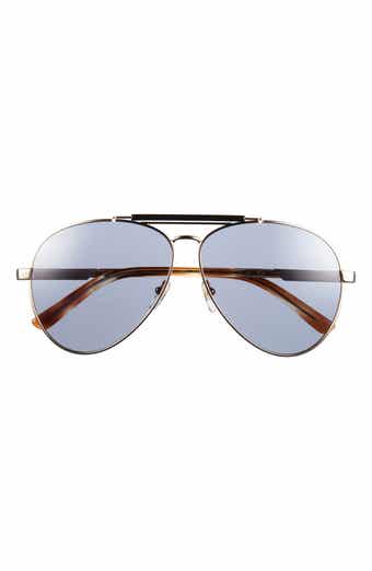 Gucci 61mm Polarized Aviator Sunglasses