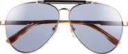 Gucci 61mm Polarized Aviator Sunglasses