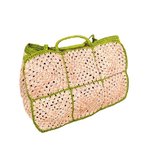 Carrey Raffia Tote Bag