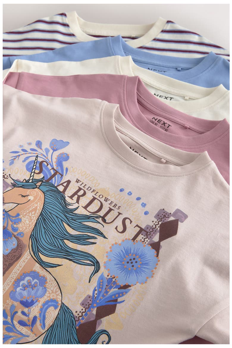 Kids' 4-Pack Long Sleeve Graphic T-Shirts, Alternate, color, PURPLE
