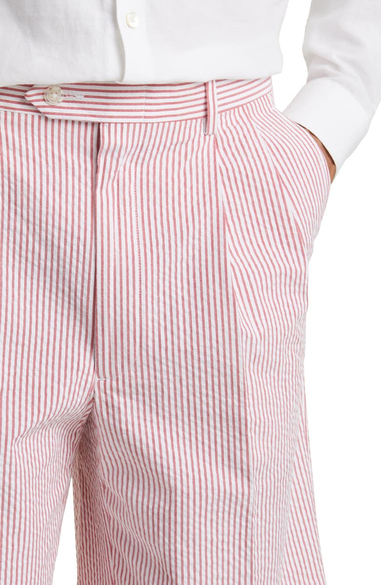 Berle Seersucker Shorts, Alternate, color, Red