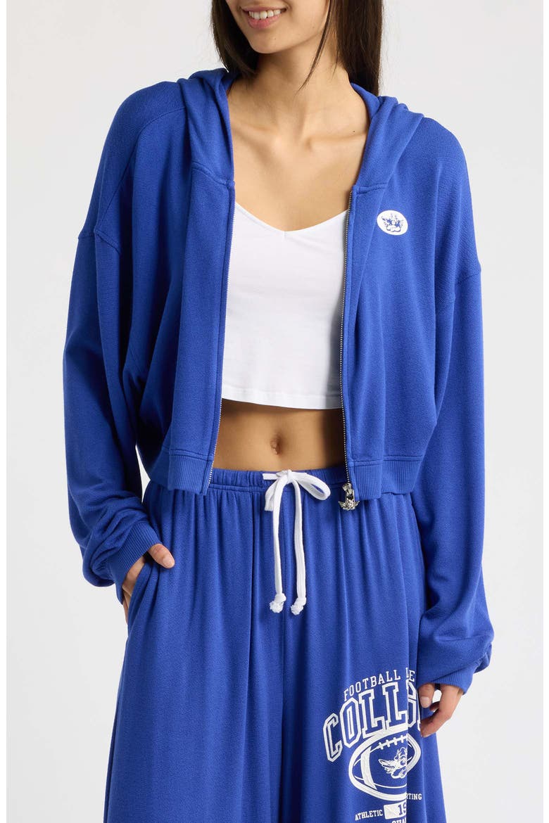 Game Day Alex Full Zip Hoodie, Main, color, BLUE