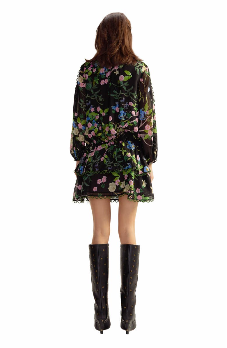 Cynthia Rowley Delilah Silk Dress, Alternate, color, 