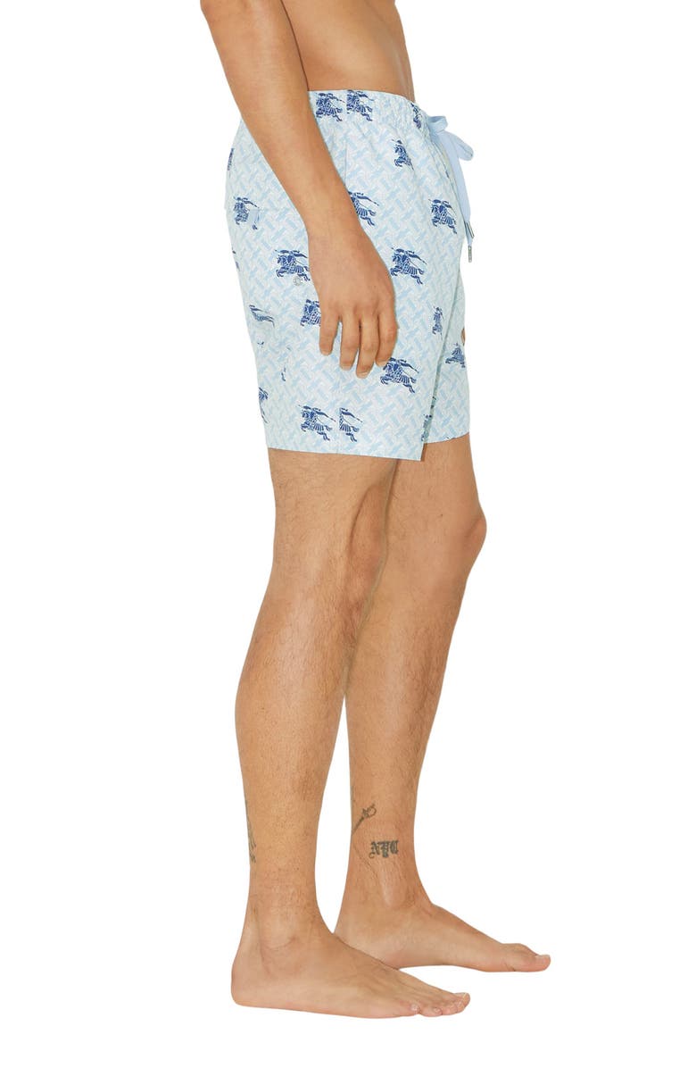 Burberry Martin Equestrian Knight TB Monogram Swim Trunks, Alternate, color,