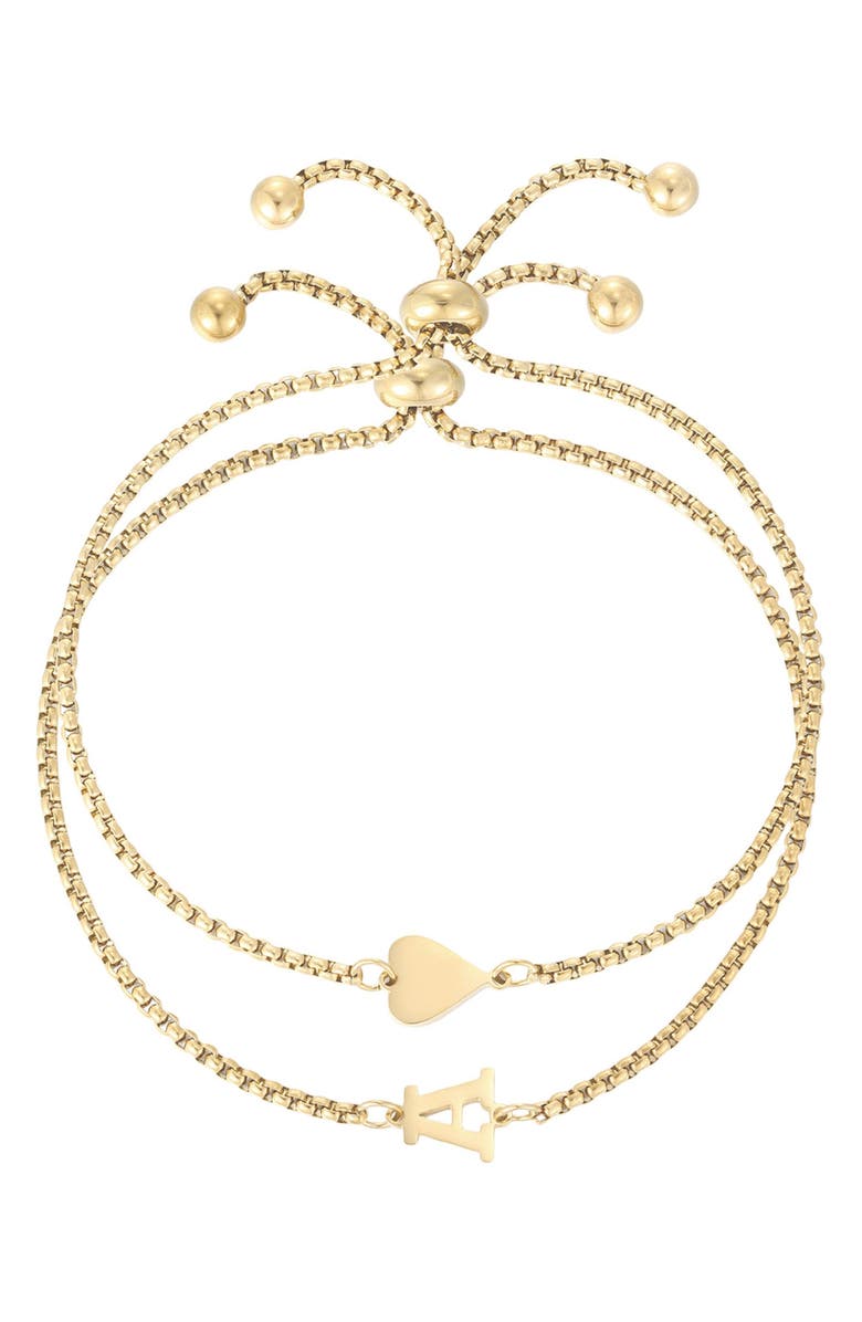 Adornia Set of 2 Bracelets, Main, color, Gold-A