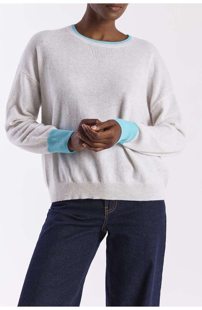 Brodie Pure Cashmere Coastal 100% Cashmere Sweater, Alternate, color, Haze