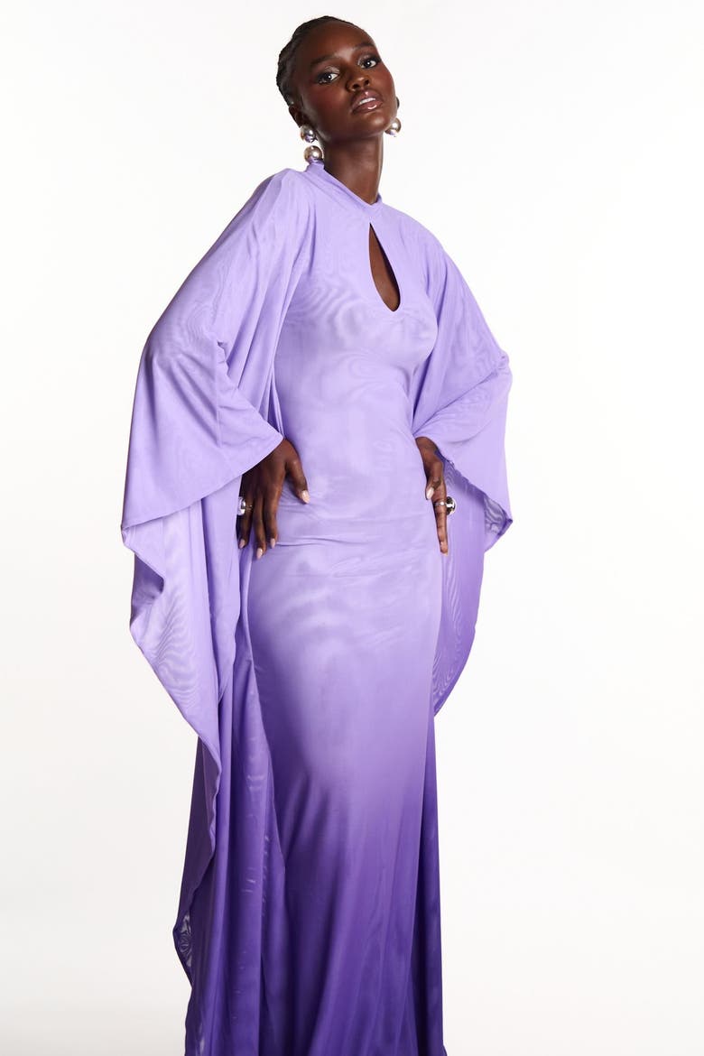 Viola Kaftan Maxi Dress, Alternate, color, Purple