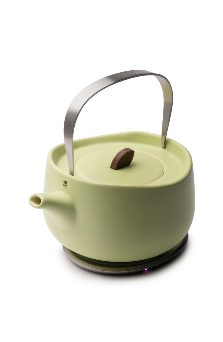 OHOM INC Leiph Self-heating Teapot Set, Alternate, color, Verde Green