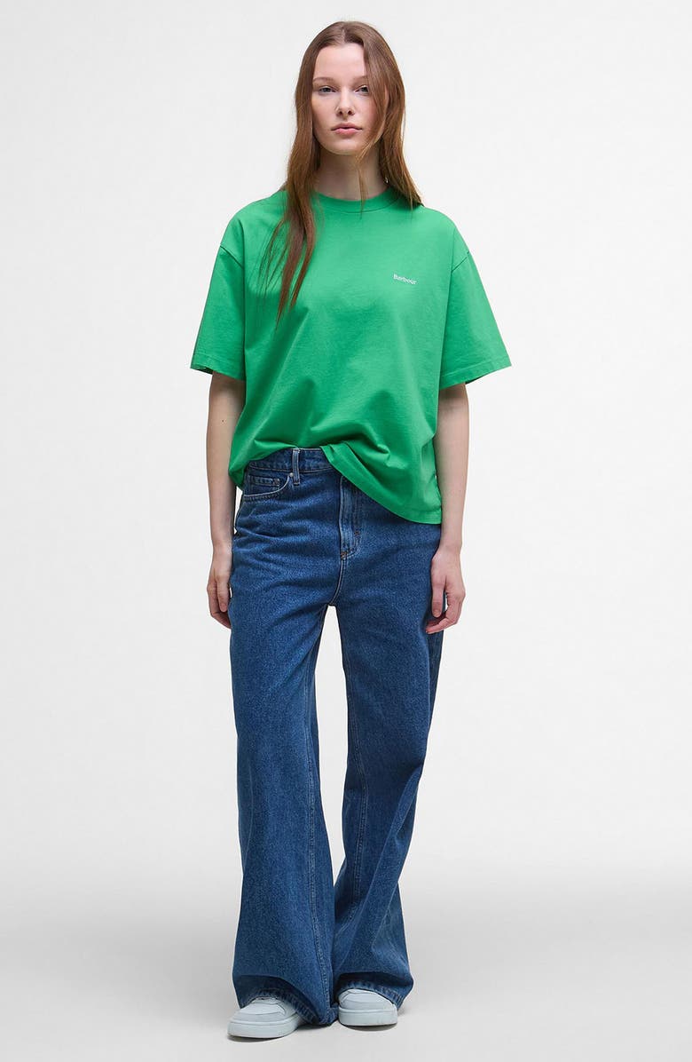 Barbour Jema Oversize Logo T-Shirt, Alternate, color, Kelly Green