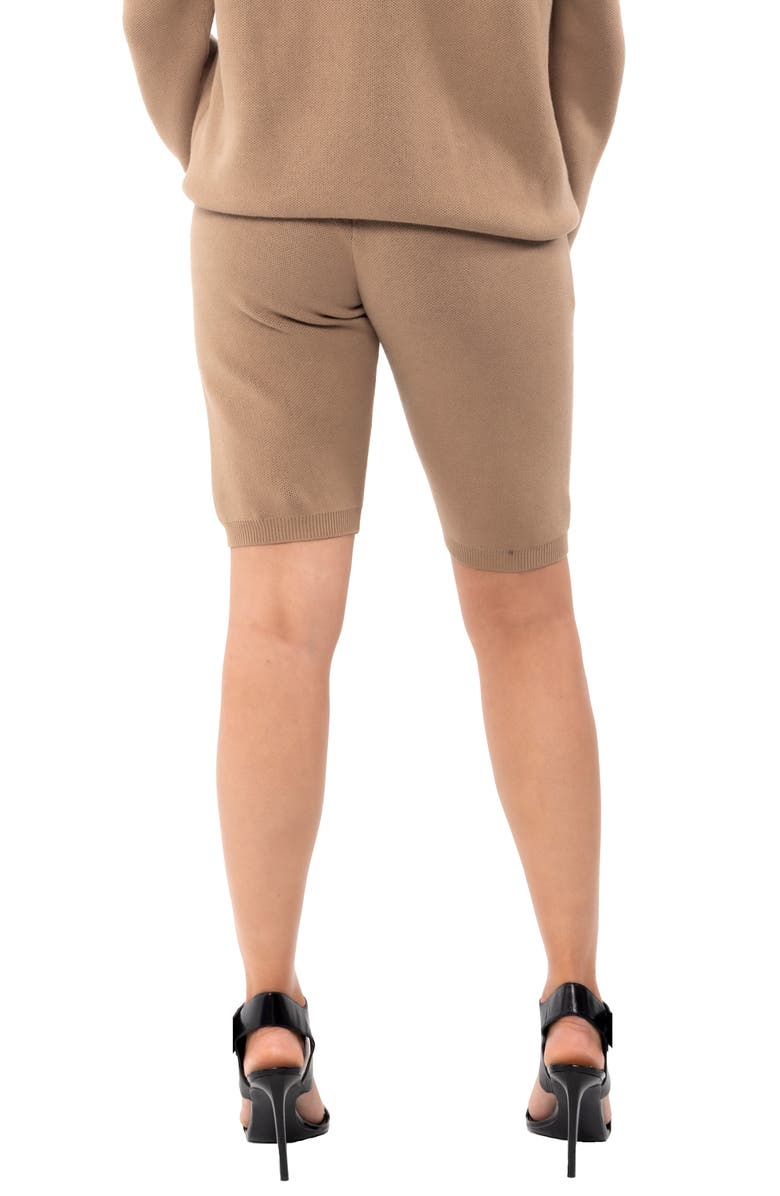 Dai Moda Caviar Sweater Shorts, Alternate, color, 